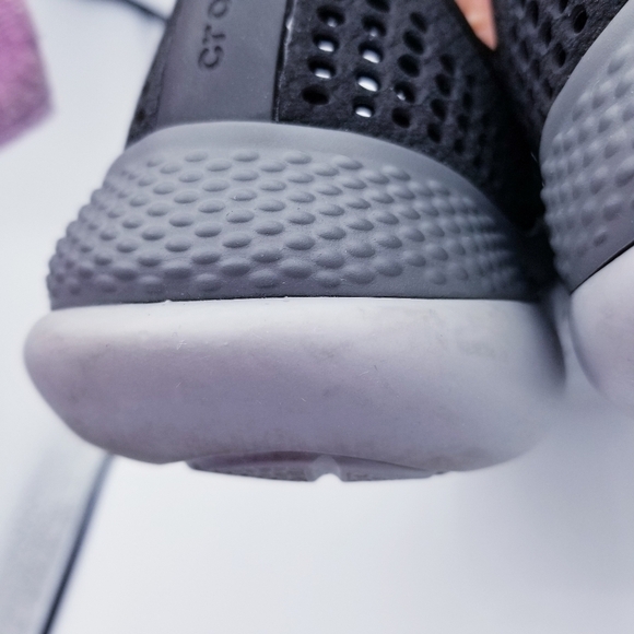 Crocs Literide 360 Pacer Women's size 10 Black Gray Casual Shoes 206705 - Picture 10 of 16